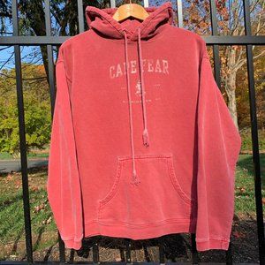 Vintage style Cape Fear overdyed hooded sweatshirt